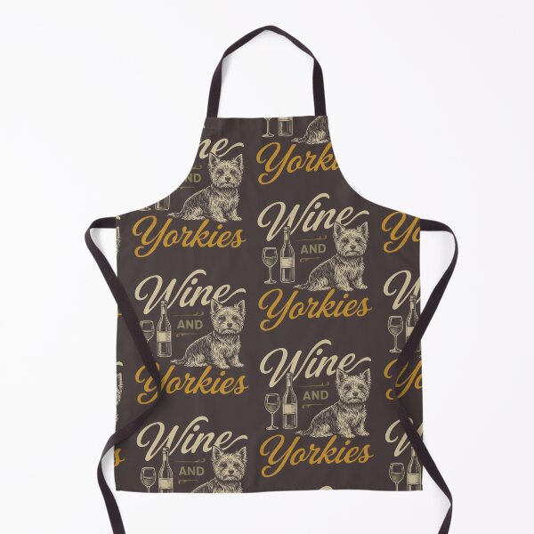Item preview, Wine and Yorkshire Classic - Yorkie Owner Gift Shirt designed and sold by PrintSpire Studios.