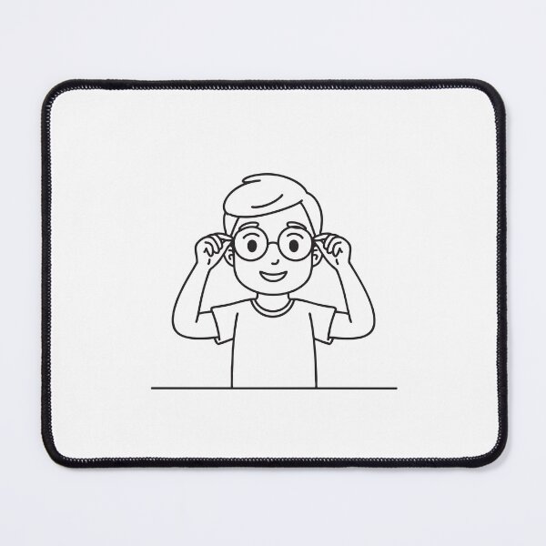 Item preview, A child trying on glasses for the first time designed and sold by rasagamastore.