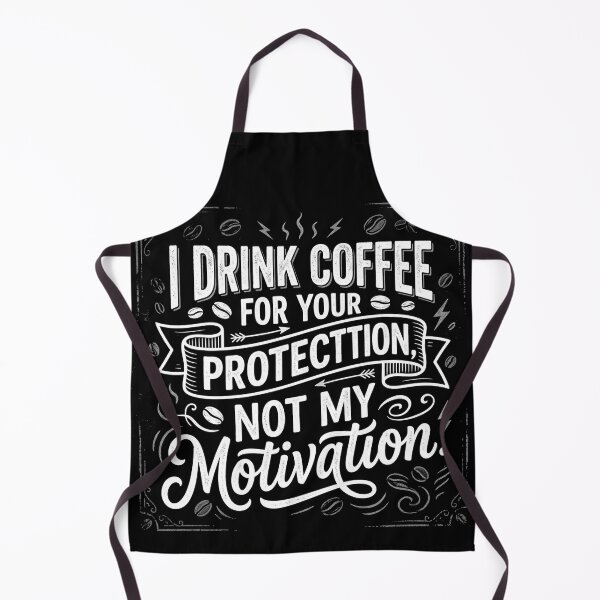 Item preview, I Drink Coffee For Your Protection - Funny Sarcastic Quote designed and sold by jrzvibe.