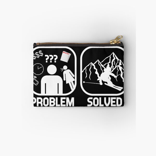Item preview, Problem Solved Go Skiing designed and sold by chriswilson111.