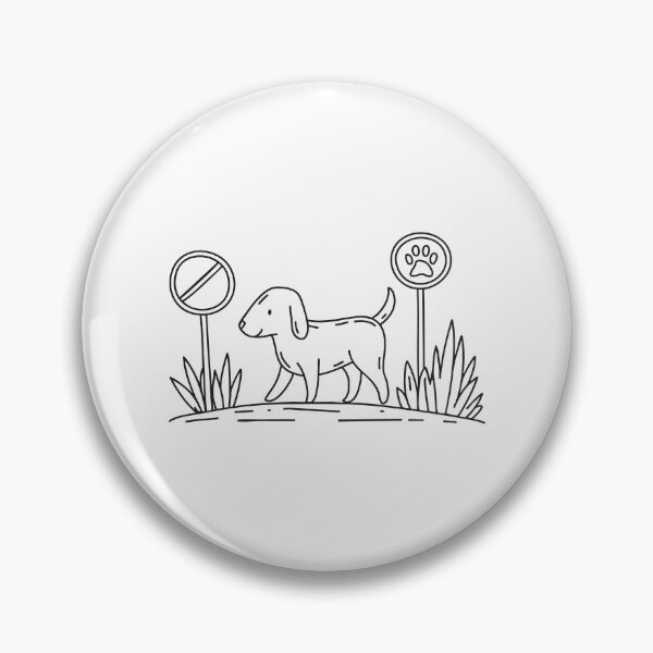 Item preview, A dog walking into a garden with a Keep Off Grass sign designed and sold by rasagamastore.