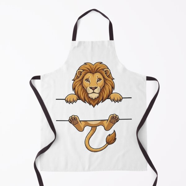 Item preview, Cute Peeking Lion Name Frame Split Monogram designed and sold by PetalsPaws.