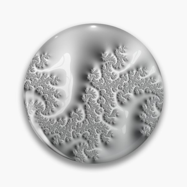 Item preview, Silver and White Geometric Swirl designed and sold by Vicky Brago-Mitchell®.