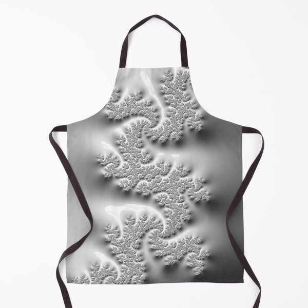 Item preview, Silver and White Geometric Swirl designed and sold by Vicky Brago-Mitchell®.