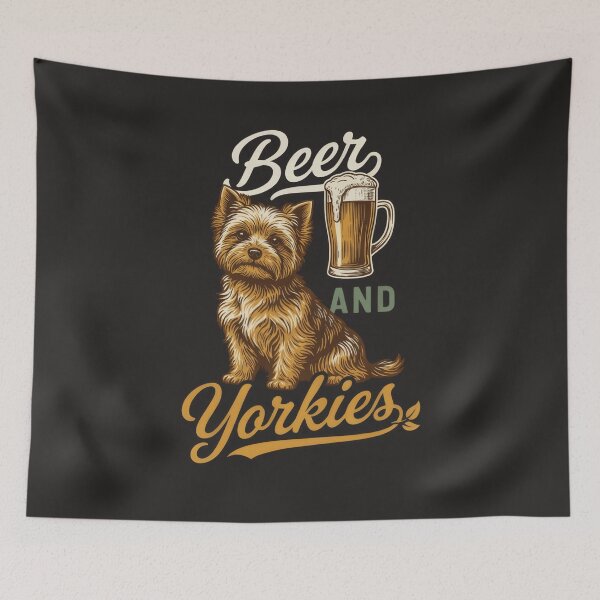 Item preview, Yorkshire Terrier Shirt | Funny Beer and Yorkies Owner Gifts Apparel designed and sold by PrintSpire Studios.
