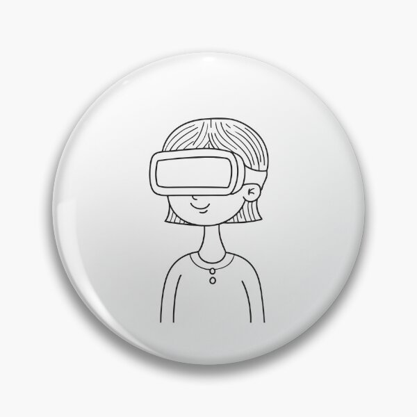 Item preview, A Girl wearing a virtual reality headset designed and sold by rasagamastore.