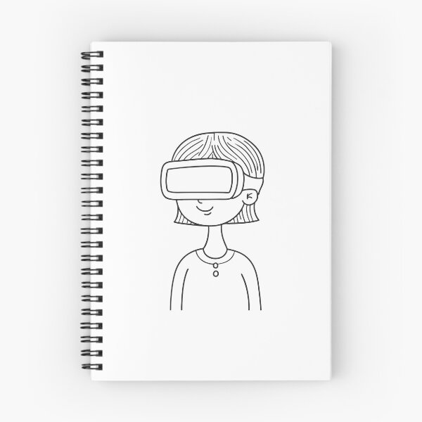 Item preview, A Girl wearing a virtual reality headset designed and sold by rasagamastore.