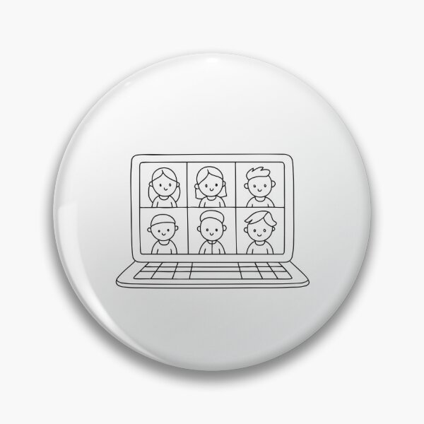 Item preview, A group of people in a virtual meeting on a laptop screen designed and sold by rasagamastore.
