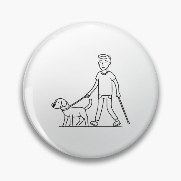 Item preview, A guide dog leading a visually impaired person designed and sold by rasagamastore.