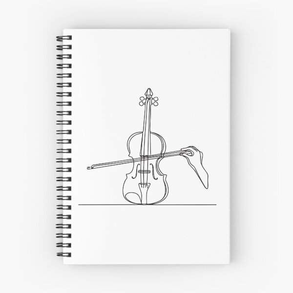 Item preview, A hand drawing the bow across a Violin strings designed and sold by rasagamastore.