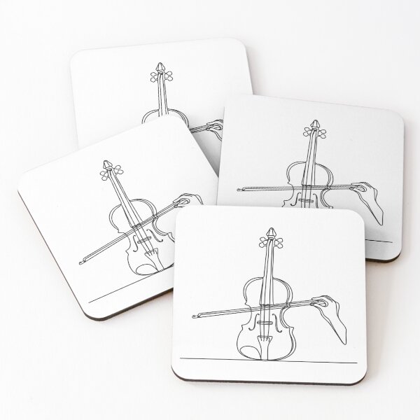 Item preview, A hand drawing the bow across a Violin strings designed and sold by rasagamastore.