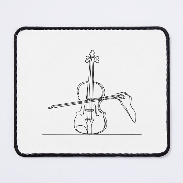 Item preview, A hand drawing the bow across a Violin strings designed and sold by rasagamastore.