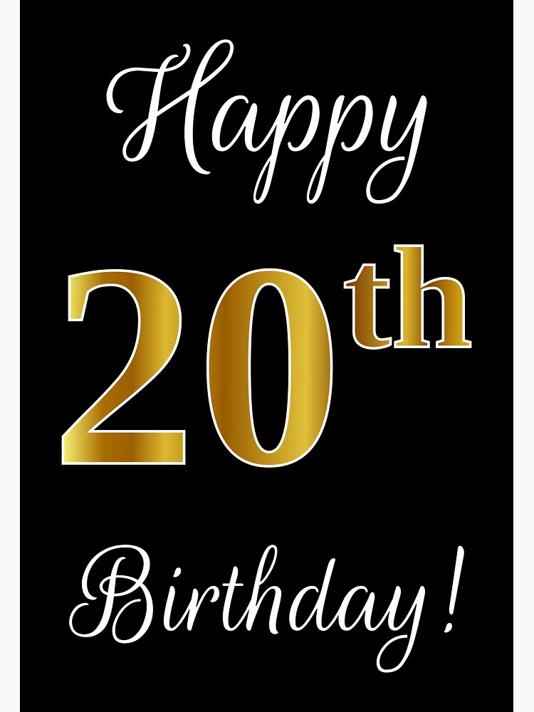 elegant-faux-gold-look-number-happy-20th-birthday-on-black