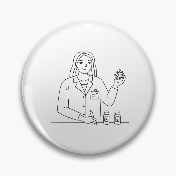 Item preview, A laboratory technician labeling virus containers designed and sold by rasagamastore.