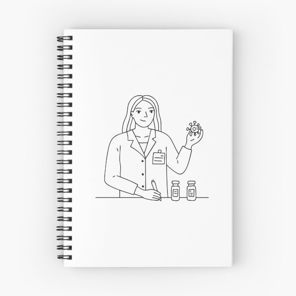 Item preview, A laboratory technician labeling virus containers designed and sold by rasagamastore.