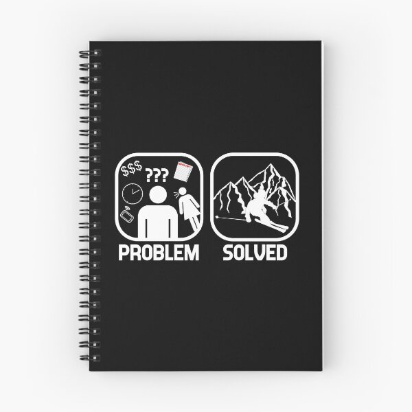 Item preview, Problem Solved Go Skiing designed and sold by chriswilson111.