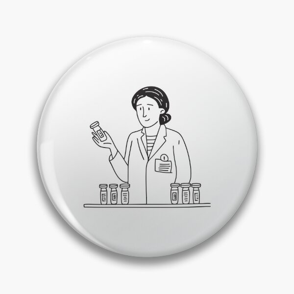 Item preview, A lab technician labeling virus containers designed and sold by rasagamastore.