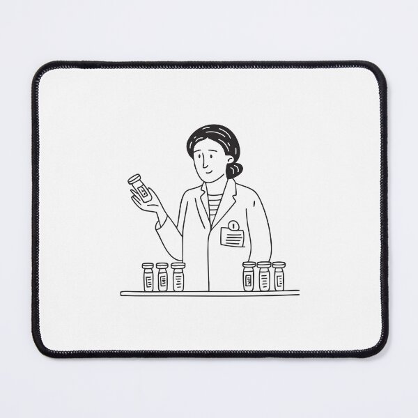 Item preview, A lab technician labeling virus containers designed and sold by rasagamastore.