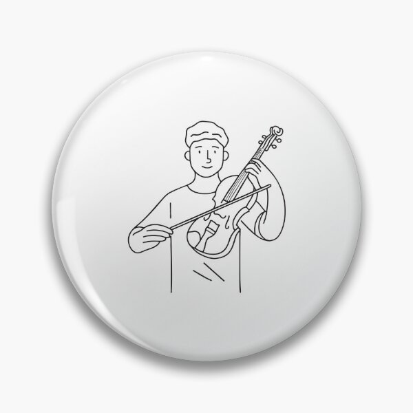 Item preview, A musician holding a Violin and bow designed and sold by rasagamastore.
