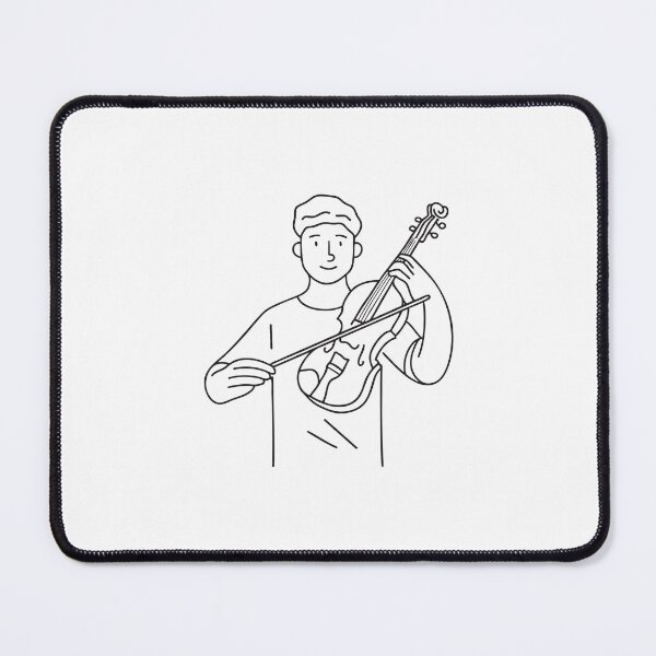 Item preview, A musician holding a Violin and bow designed and sold by rasagamastore.