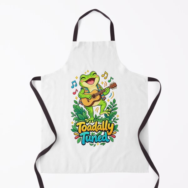 Item preview, Toadally Tuned – Cute Frog Guitar Cartoon designed and sold by Isliath.