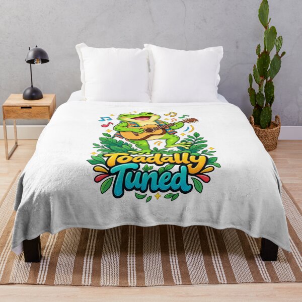 Item preview, Toadally Tuned – Cute Frog Guitar Cartoon designed and sold by Isliath.