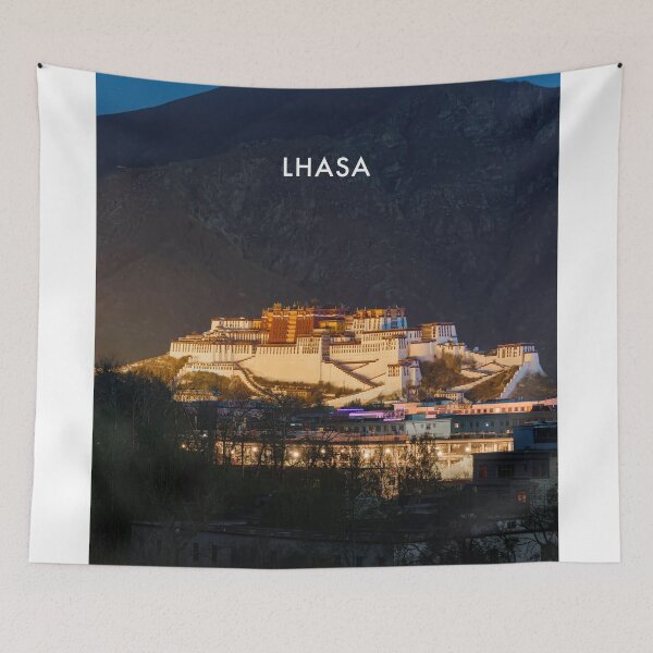 Item preview, Lhasa Modern Travel Poster designed and sold by travelwitheric.