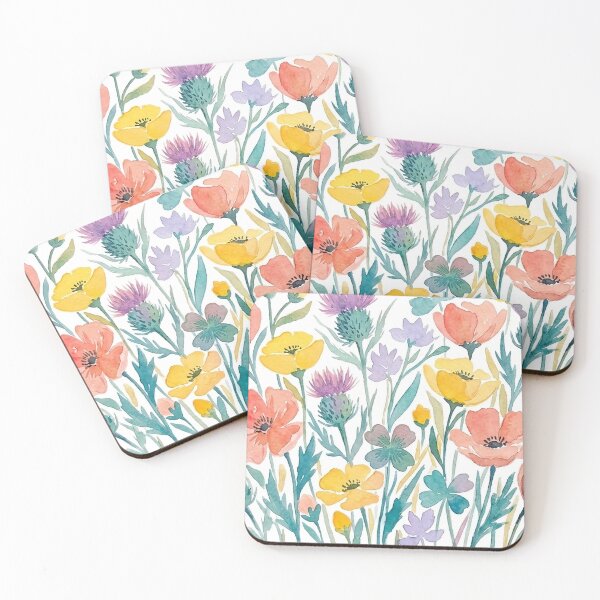 Item preview, Wildflower Meadow - Pastel Floral Watercolor Garden Art designed and sold by robertronda1.
