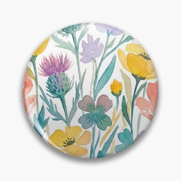 Item preview, Wildflower Meadow - Pastel Floral Watercolor Garden Art designed and sold by robertronda1.