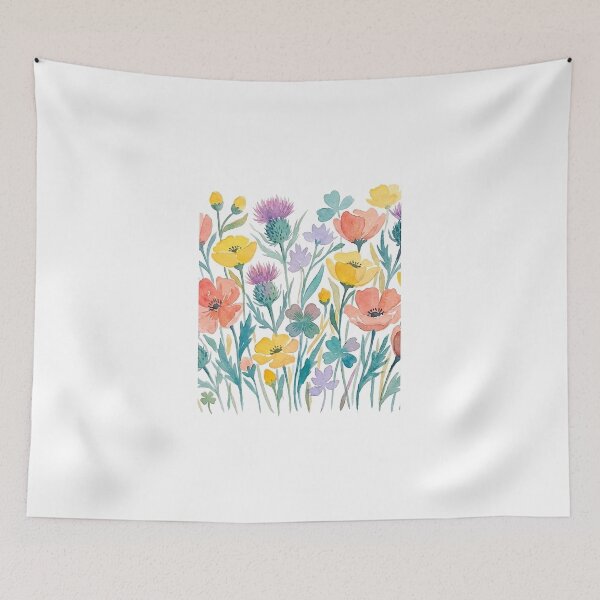 Item preview, Wildflower Meadow - Pastel Floral Watercolor Garden Art designed and sold by robertronda1.
