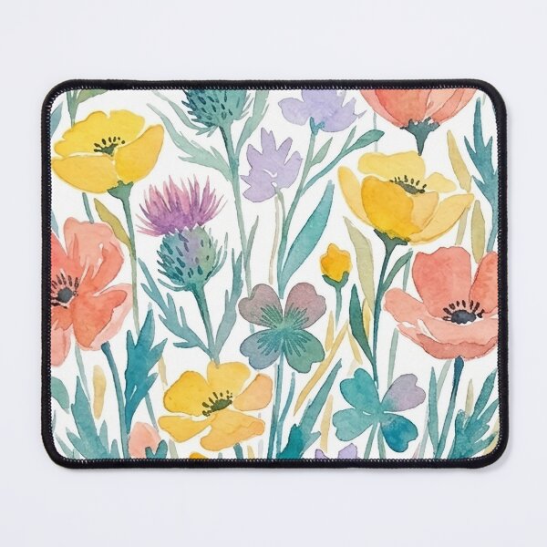 Item preview, Wildflower Meadow - Pastel Floral Watercolor Garden Art designed and sold by robertronda1.