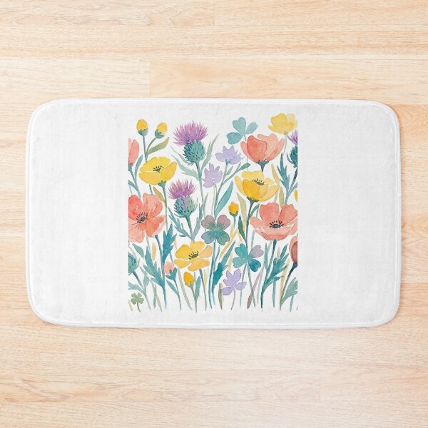 Item preview, Wildflower Meadow - Pastel Floral Watercolor Garden Art designed and sold by robertronda1.