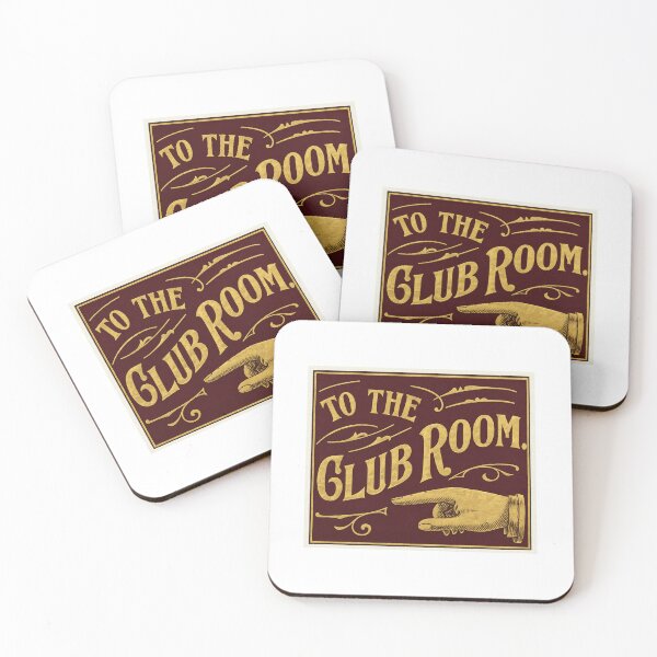 Item preview, "To The Club Room" Vintage Advertising Sign designed and sold by smallbatchstudio.