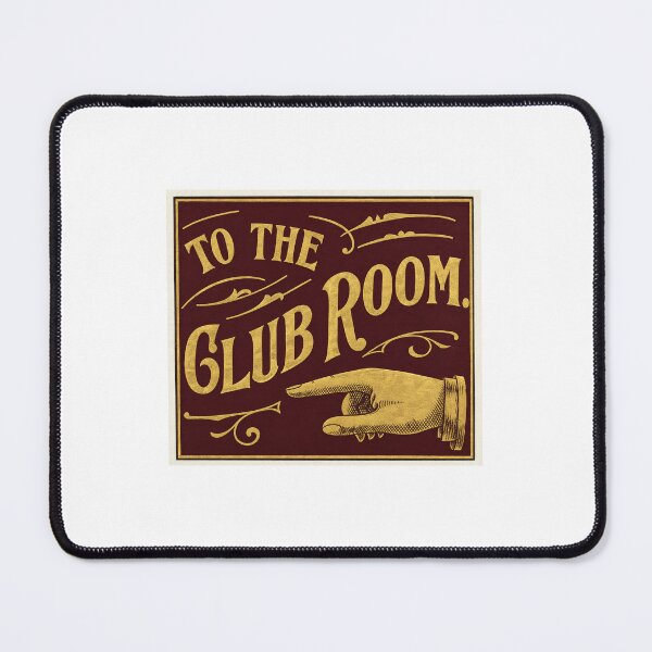 Item preview, "To The Club Room" Vintage Advertising Sign designed and sold by smallbatchstudio.