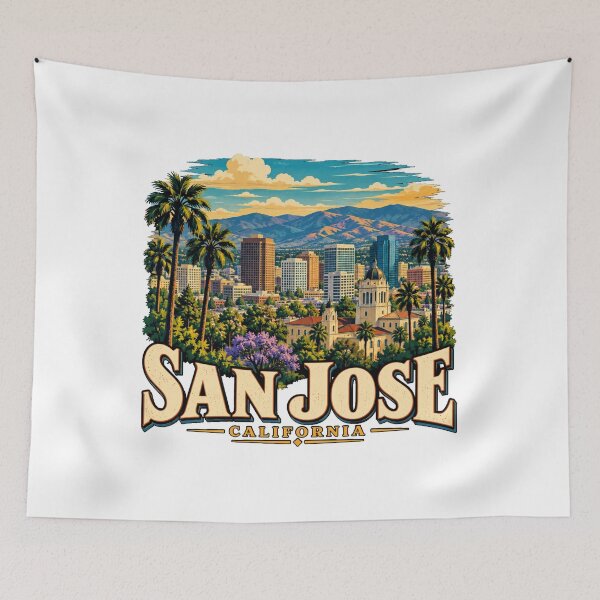 Item preview, Vintage San Jose California Travel Souvenir Landmark Gift designed and sold by MichaeIRellov.