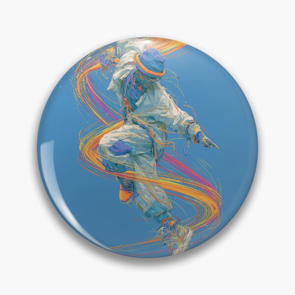 Item preview, Dynamic Colorful Line Art Dancer Illustration designed and sold by colorful-white.