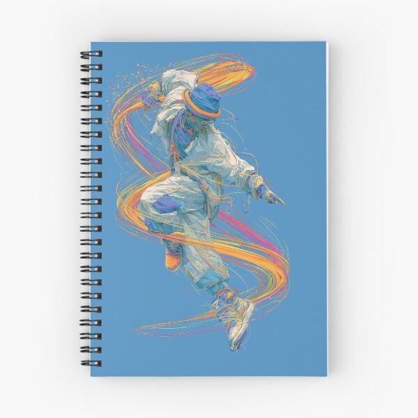 Item preview, Dynamic Colorful Line Art Dancer Illustration designed and sold by colorful-white.