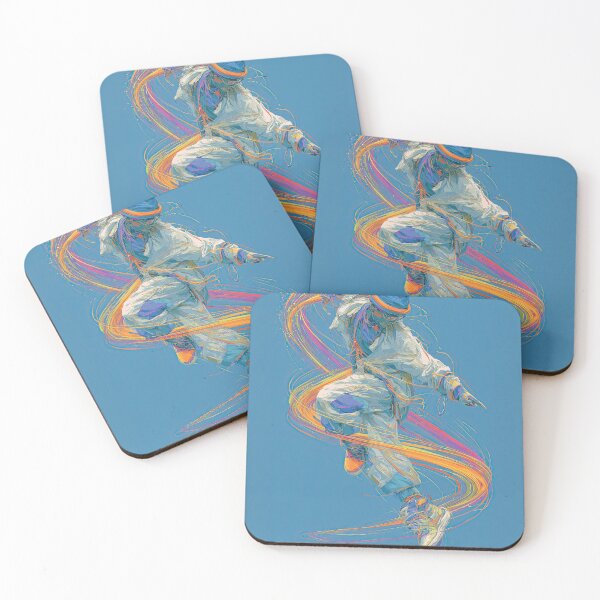 Item preview, Dynamic Colorful Line Art Dancer Illustration designed and sold by colorful-white.