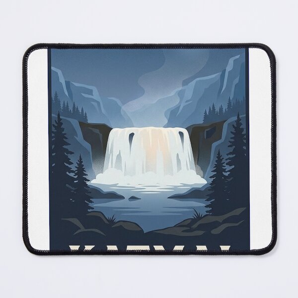 Item preview, Katmai National Park Brooks Falls Blue Hour Sticker designed and sold by DetourDgn.