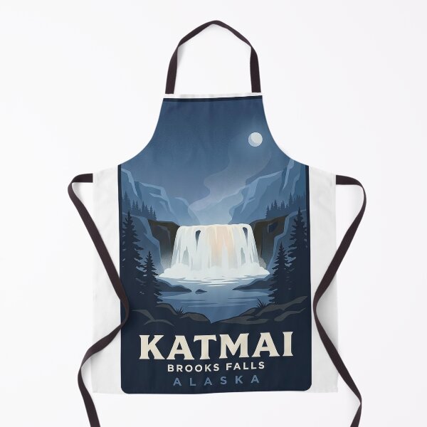 Item preview, Katmai National Park Brooks Falls Blue Hour Sticker designed and sold by DetourDgn.
