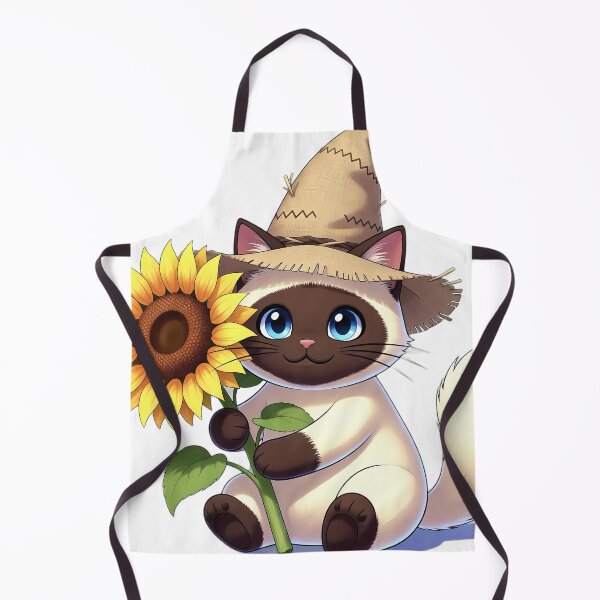Item preview, Cute Scarecrow Ragdoll Cat Hugging Golden Sunflower designed and sold by pumsquare.