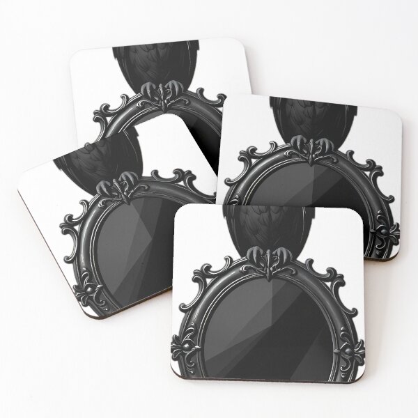 Item preview, Gothic Barn Owl Carved Pewter Scrying Mirror designed and sold by IllumeInk.