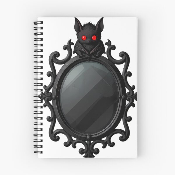 Item preview, Gothic Vampire Bat Wrought Iron Scrying Mirror designed and sold by IllumeInk.