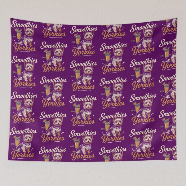 Item preview, Smoothies and Yorkies Classic - Yorkshire Terrier Lover Apparel designed and sold by PrintSpire Studios.