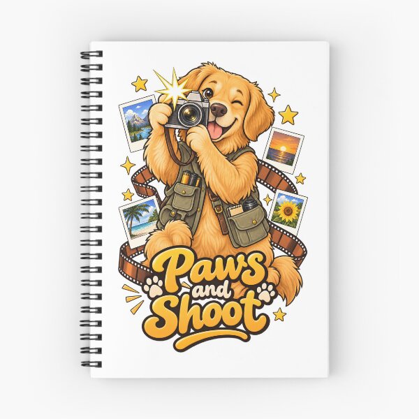 Item preview, Paws and Shoot – Cute Dog Photographer Cartoon designed and sold by Isliath.