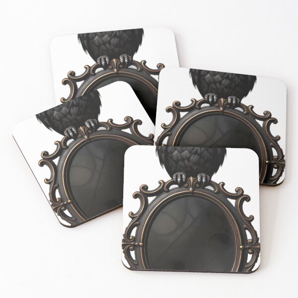 Item preview, Gothic Screech Owl Velvet Brass Scrying Mirror designed and sold by IllumeInk.