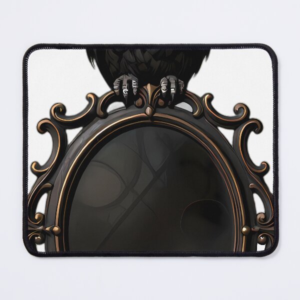 Item preview, Gothic Screech Owl Velvet Brass Scrying Mirror designed and sold by IllumeInk.
