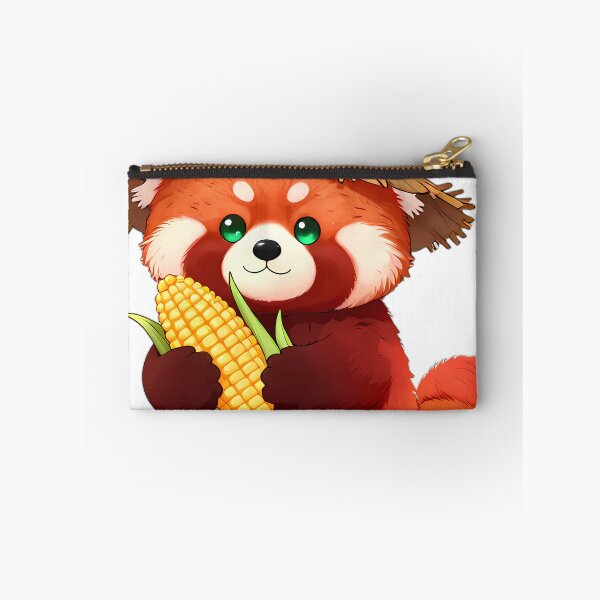 Item preview, Cute Scarecrow Red Panda Hugging Autumn Harvest Corn designed and sold by pumsquare.