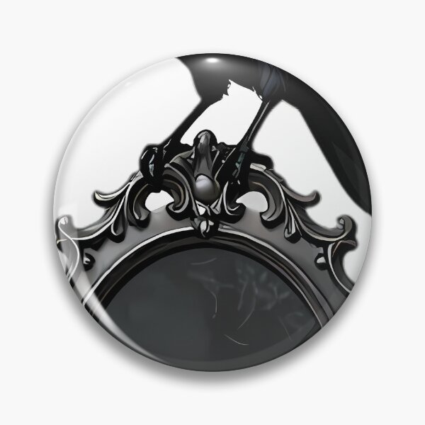 Item preview, Gothic Crow Antique Pewter Scrying Mirror designed and sold by IllumeInk.