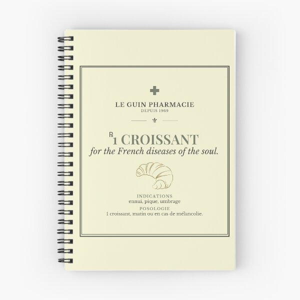Item preview, 1 Croissant | Ursula K. Le Guin Literary Humor | Dark Ink designed and sold by EntangledRhyme.